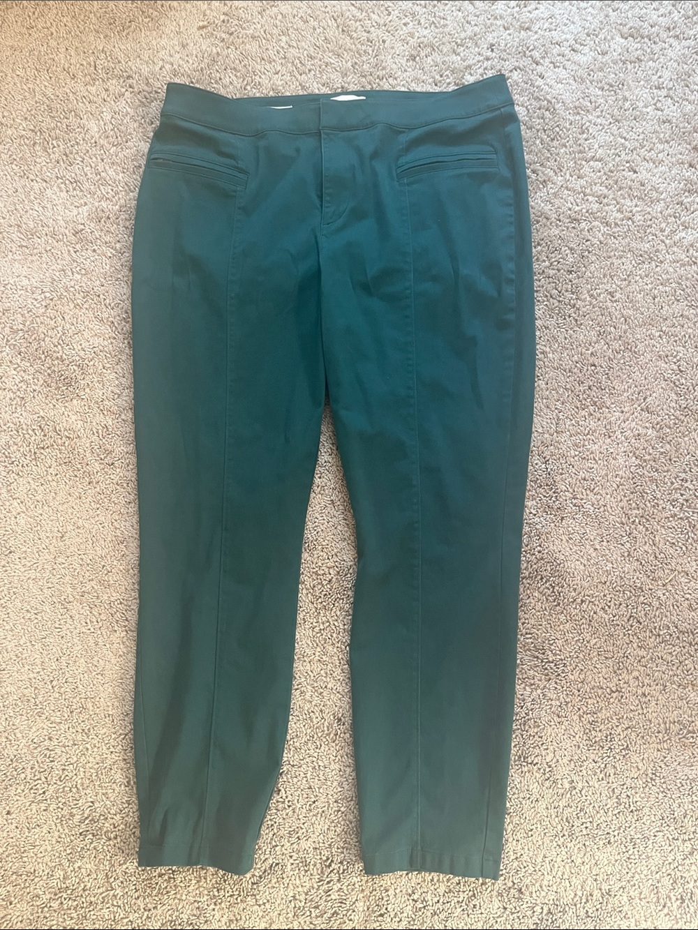 LOFT Womens Dress Pants in Teal Green